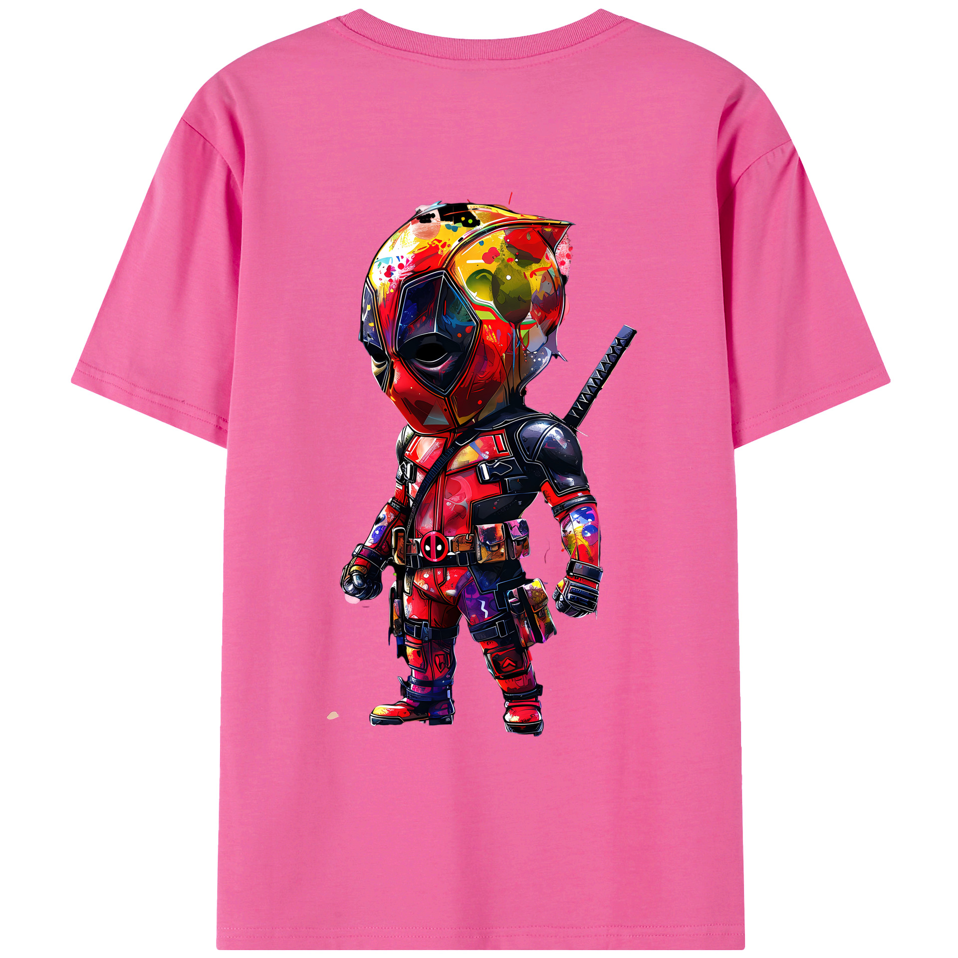 （画像用） Deadpool デッドプール レディース半袖Tシャツ(バックプリント)